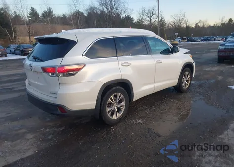 2015 Toyota Highlander Le Plus V6 из США, поврежденный, VIN 5TDBKRFH1FS189364